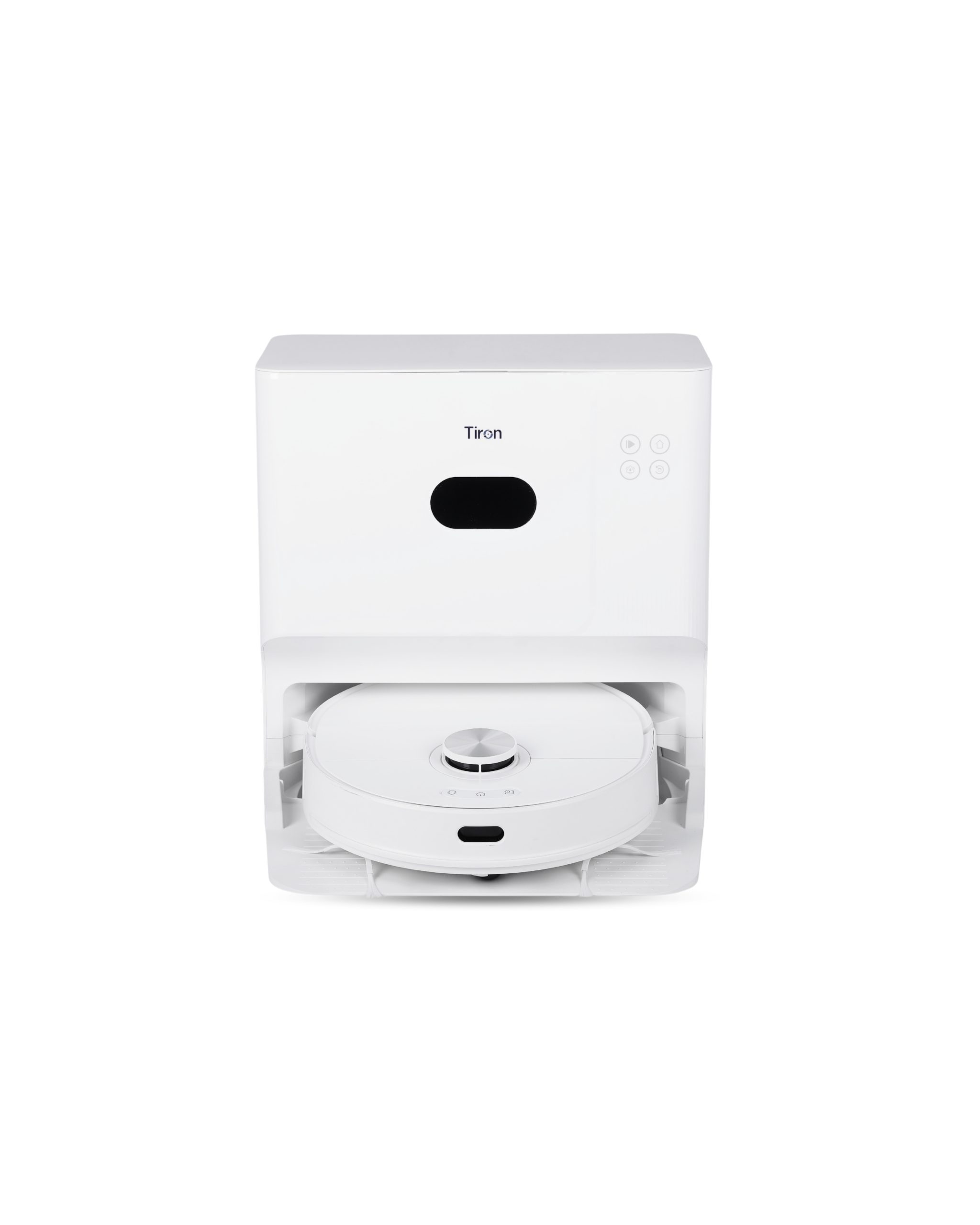 TIRON TRV 30 MAX robotic vacuum cleaner – smart mapping with vacuum and mop function in white